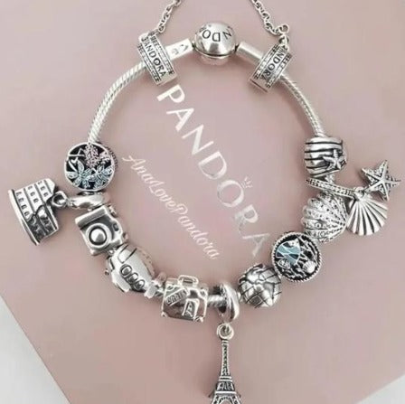 Pulseira Pandora Exclusiva + 10 Pingentes Grátis ED™