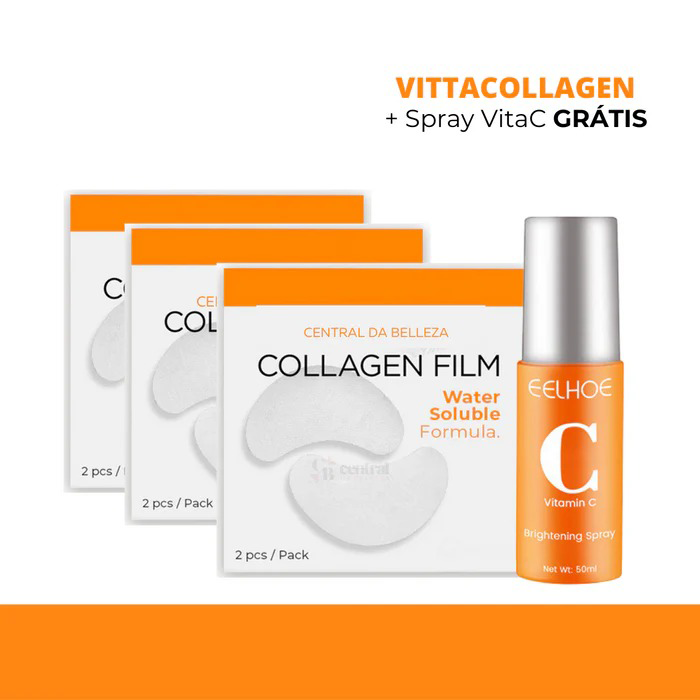 Máscara VittaCollagen para Pálpebra+ Spray VitaC GRÁTIS