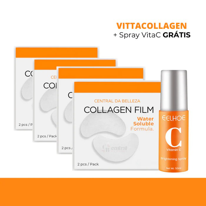 Máscara VittaCollagen para Pálpebra+ Spray VitaC GRÁTIS