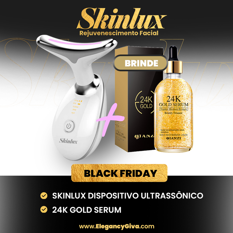 SkinLux - Rejuvenescimento Facial + 24k Gold Serum Grátis ED™