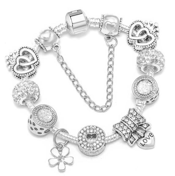 Pulseira Pandora + 10 Berloques GRATIS